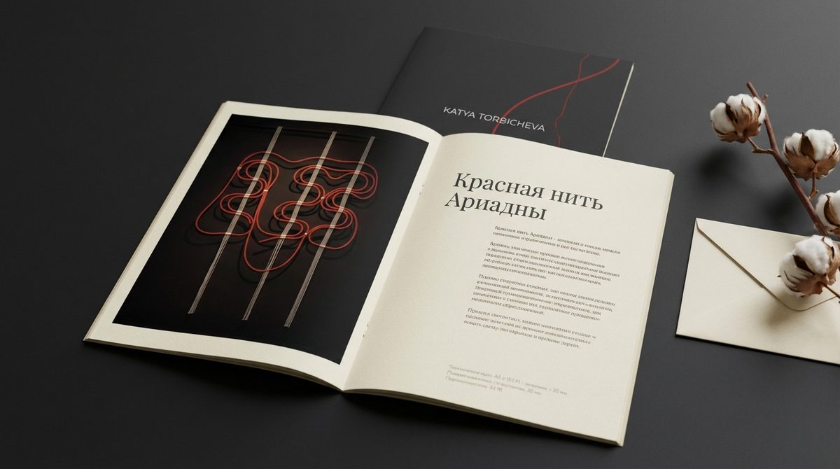 Буклет с историей — Красная нить Ариадны