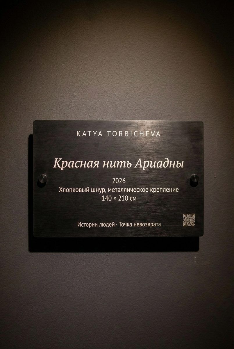 Табличка — Красная нить Ариадны