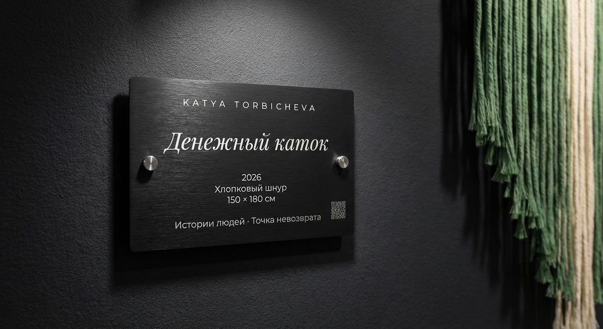 Галерейная табличка — Денежный каток