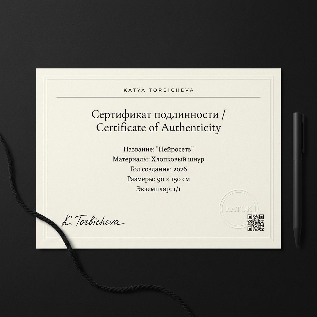 Сертификат подлинности — Нейросеть